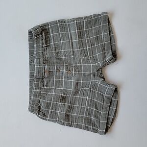 6Y City Mouse Windowpane Shorts